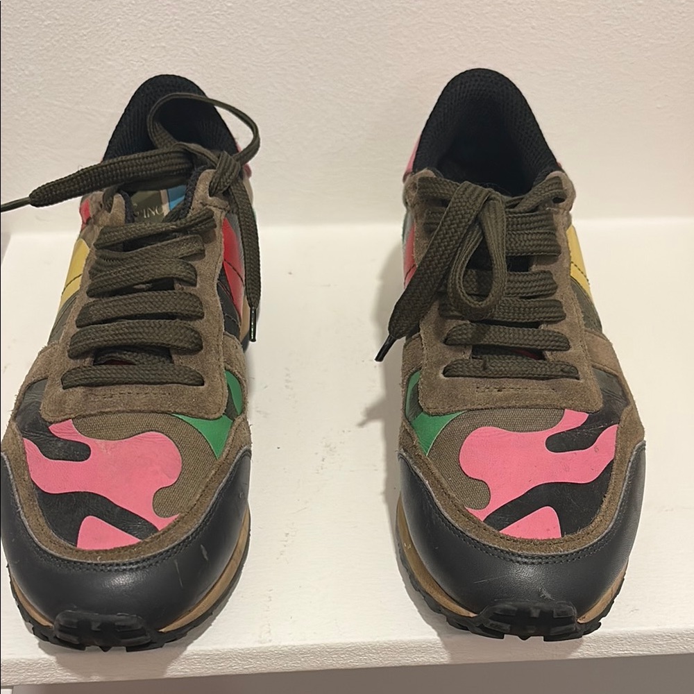 Valentino Multicolor Camouflage Sneakers